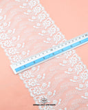 Center Filling Lace 22921 displayed with a ruler to indicate its width as 4 inches.