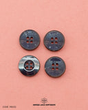 Black Plastic Button PB032