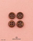 Brown Wood Button WB81