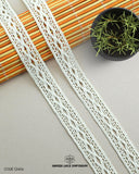 close-up view of the Center Filling Lace 12406 in creme color