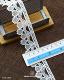 Size of the 'Edging Lace 23853' is given with the help of a ruler as '1' inch