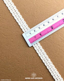 'Center Filling Lace 21439' displayed with a ruler to indicate its width as 0.5 inches.