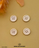 Four Hole Wood Button WB86