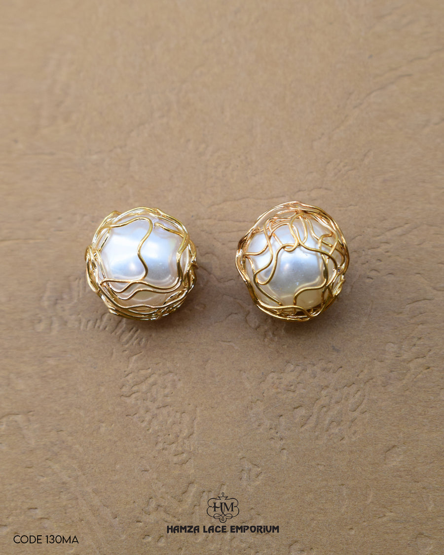 'Pearl Design Metal Accessory MA130' and the Brand Name 'Hamza Lace' written at the bottom