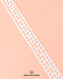 Center Filling Lace 16761 in white color