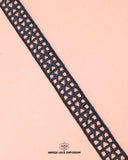 Center Filling Lace 16761 in black color