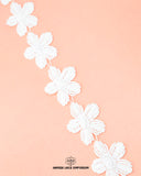 The Center Flower Lace 16999 with the brand name 'Hamza Lace' and logo