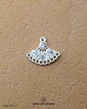 Silver color Pankhi Design Button MA169