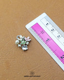 The size of the 'Fancy Button 16FBC' is indicated using a ruler.