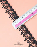 Size of the 'Edging Lace 1707' is given as 1.25 inches with the help of a ruler
