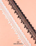 One white and one black 'Edging Lace 1707'