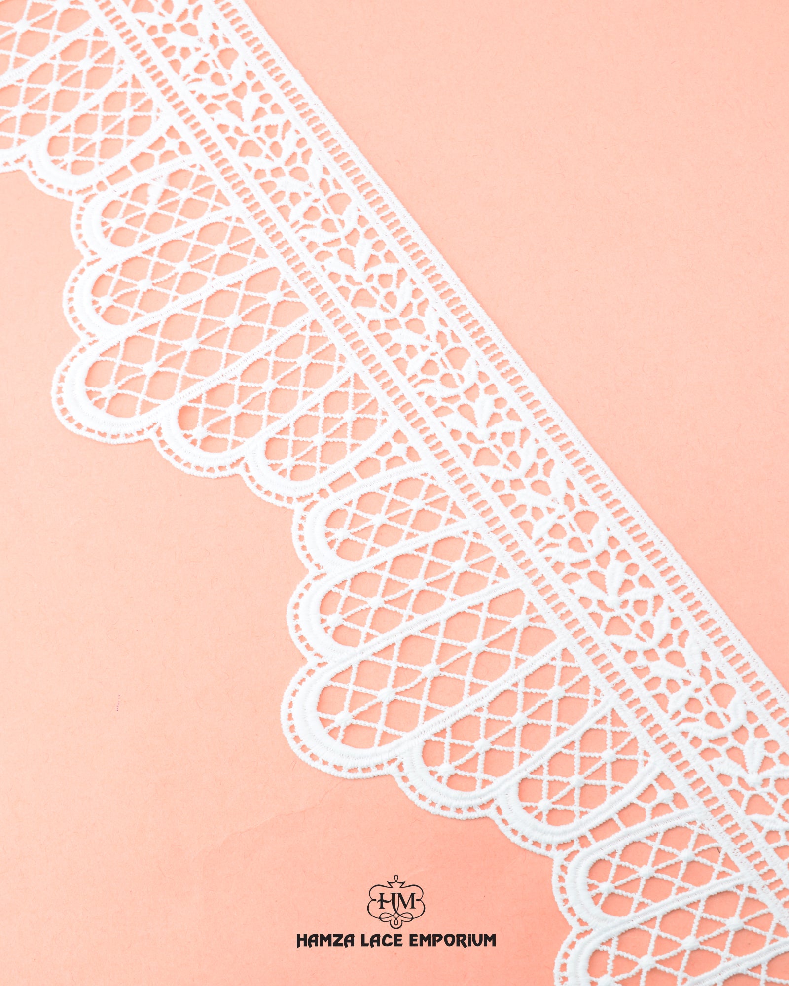 'Edging Loop Lace 17224' with the brand name 'Hamza Lace' at the bottom