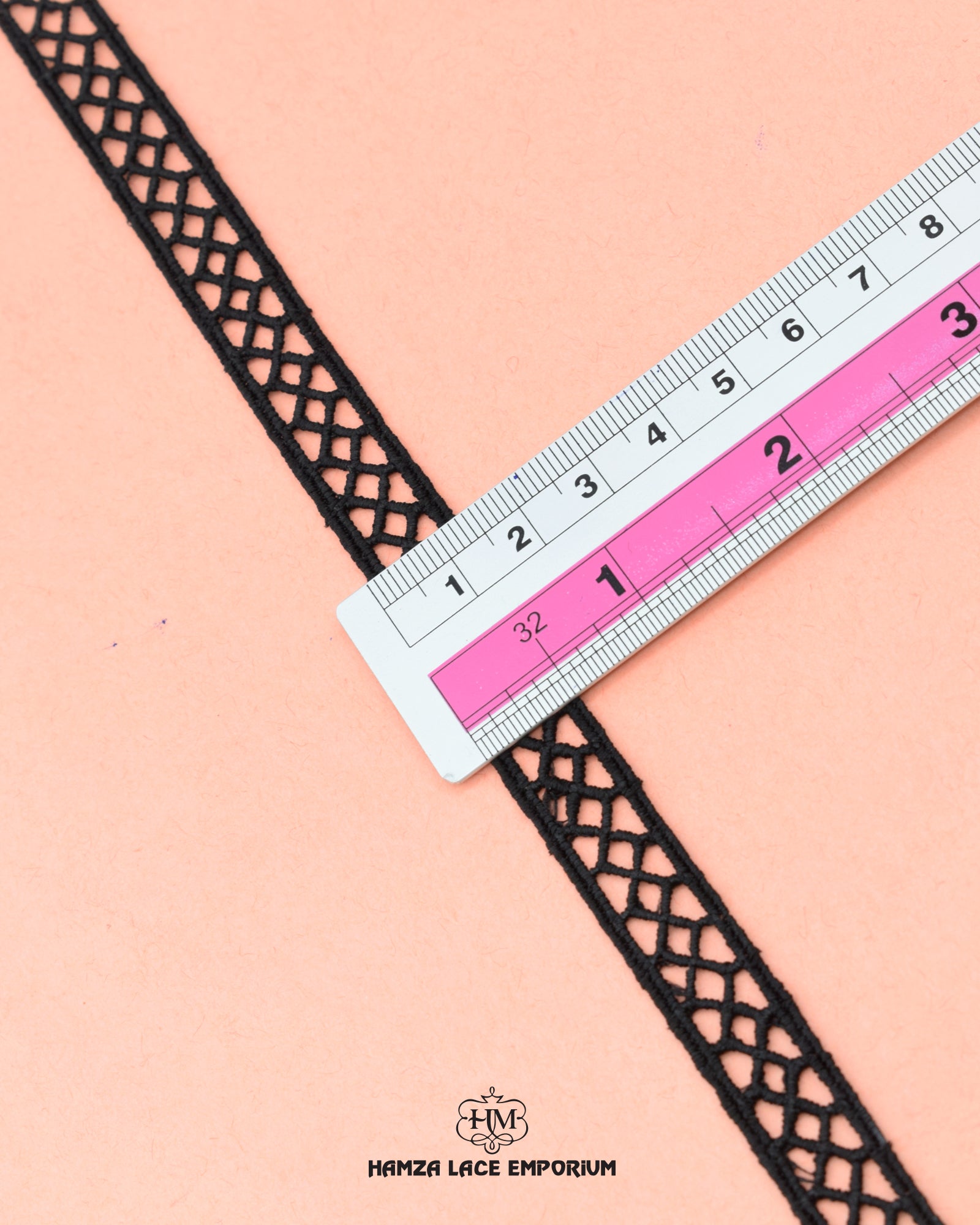 'Center Filling Lace 2081' displayed with a ruler to indicate its width as 0.5 inches.