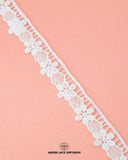 The white 'Edging Flower Lace 2129' with the 'Hamza Lace Emporium' sign and logo