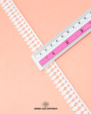 Size of the 'Edging Lace 214' is shown as '0.75' inches with the help of a ruler