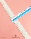 Size of the 'Edging Jhalar Lace 21574' is shown as '1' inch with the help of a ruler