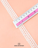 The 'Edging Lace Box Design 21623' size is given by placing ruler on it