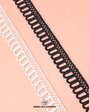 One black and one white color 'Edging Loop Lace 21962' are arranged in a row and the "hamza Lace' written at the bottom