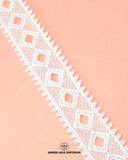 A white color 'Center Filling Lace 22403' is on a sky-blue background and the 'Hamza Lace' sign at the bottom