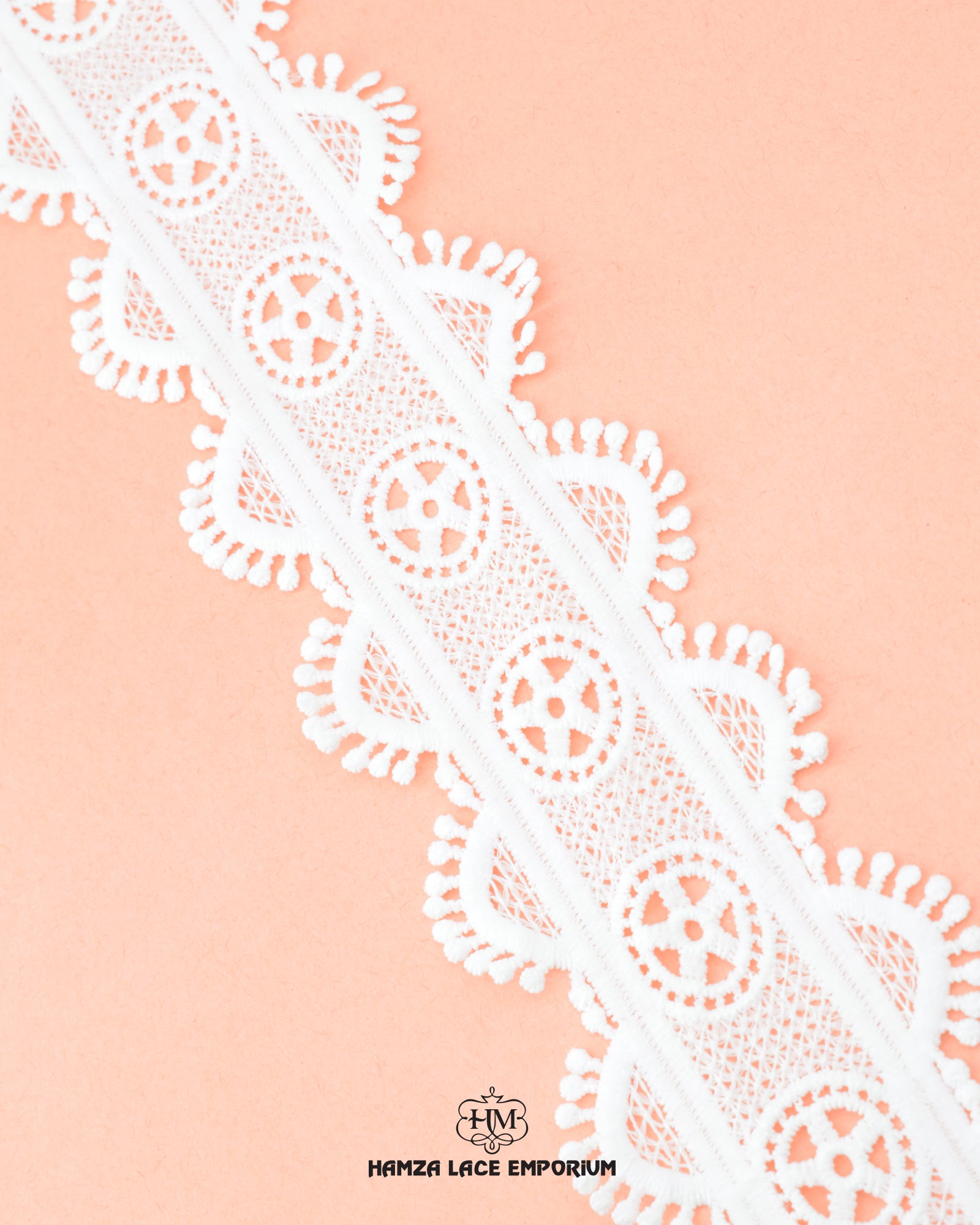 'Center Filling Lace 22424' with the brand name 'Hamza Lace' at the bottom