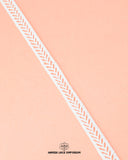 A white piece of 'Center Filling Lace 22541' and the 'Hamza Lace' and the brand logo at the bottom