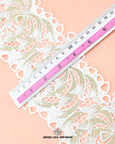 The size of the 'Center Filling Lace 22819' is given as '4.5' inches by placing a ruler on it