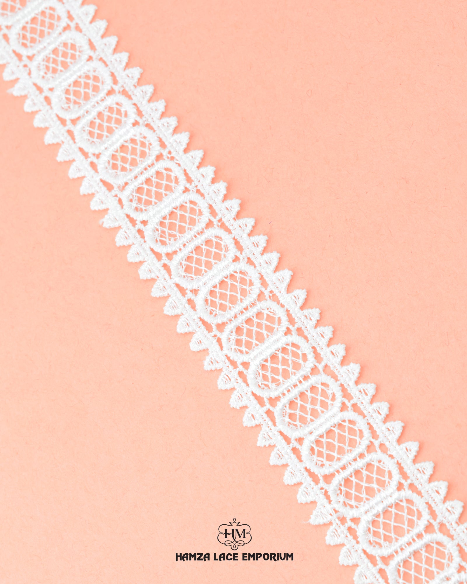 'Two Side Border Lace 22845' with the brand name 'Hamza Lace' at the bottom