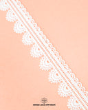 The 'Edging Lace 22873' is on a plane pink background and the 'Hamza Lace' is written at the bottom