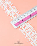 Size of the 'Center Filling Lace 2297' is shown as '1.25' inches with the help of a ruler