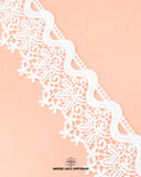 'Edging Scallop Flower Lace 23012' with the 'Hamza Lace' sign