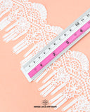 Size of the 'Edging Jhaalar Lace 23062' is shown as '3' inches with the help of a ruler