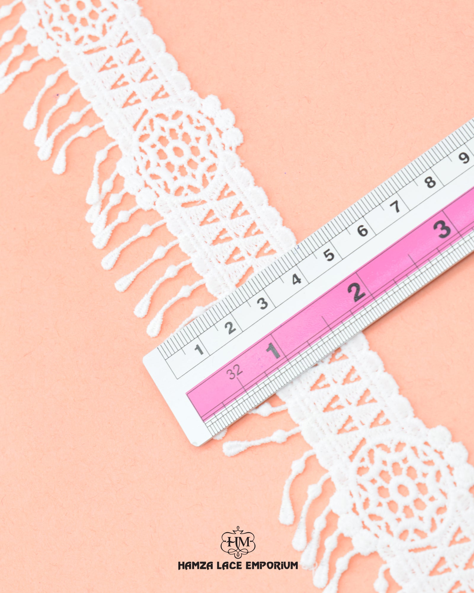 The size of the 'Edging Lace 23063' is shown as 1.75 inches