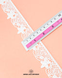 Size of the 'Edging Flower Lace 23091' is shown as '1.25' inches with the help of a ruler