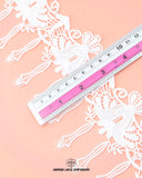 The 'Edging Flower Lace 23282' size is given by placing ruler on it