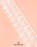 'Edging Scallop Flower Lace 23305' with the 'Hamza Lace' sign at the bottom