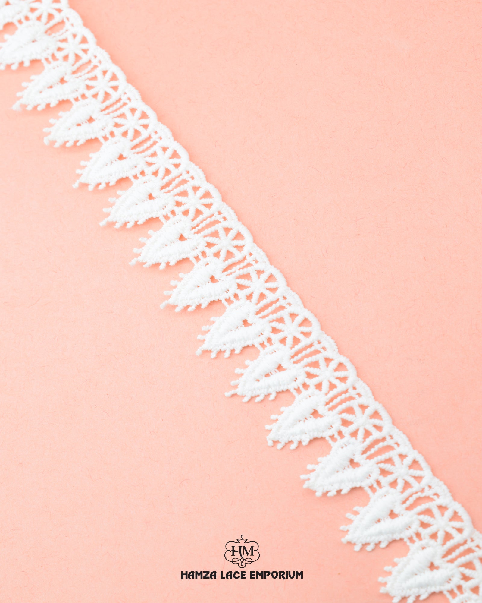 'Edging Lace 23443' with the brand name 'Hamza Lace' at the bottom