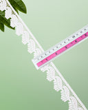 The 'Edging Leaf Lace 23510' size is given by placing ruler on it