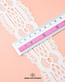 The size of the 'Center Filling Lace 23512' is given with the help of a ruler.