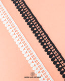 One white and one black 'Edging Loop Lace 2526'