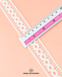Size of the 'Two Side Filling Lace 2532' is given as 1.25 inches with the help of a ruler