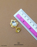 'Kundan Hanging Button 335FBC' with ruler for size reference in the product image.