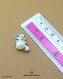 Elegant 'Fancy Button 347FBC' for Clothing (Size shown with ruler)
