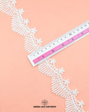A scale is on the 'Edging Scallop Lace 3881' to show its size