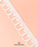 A white piece of the 'Edging Loop Lace 4962' and the 'Hamza Lace' at the bottom with logo