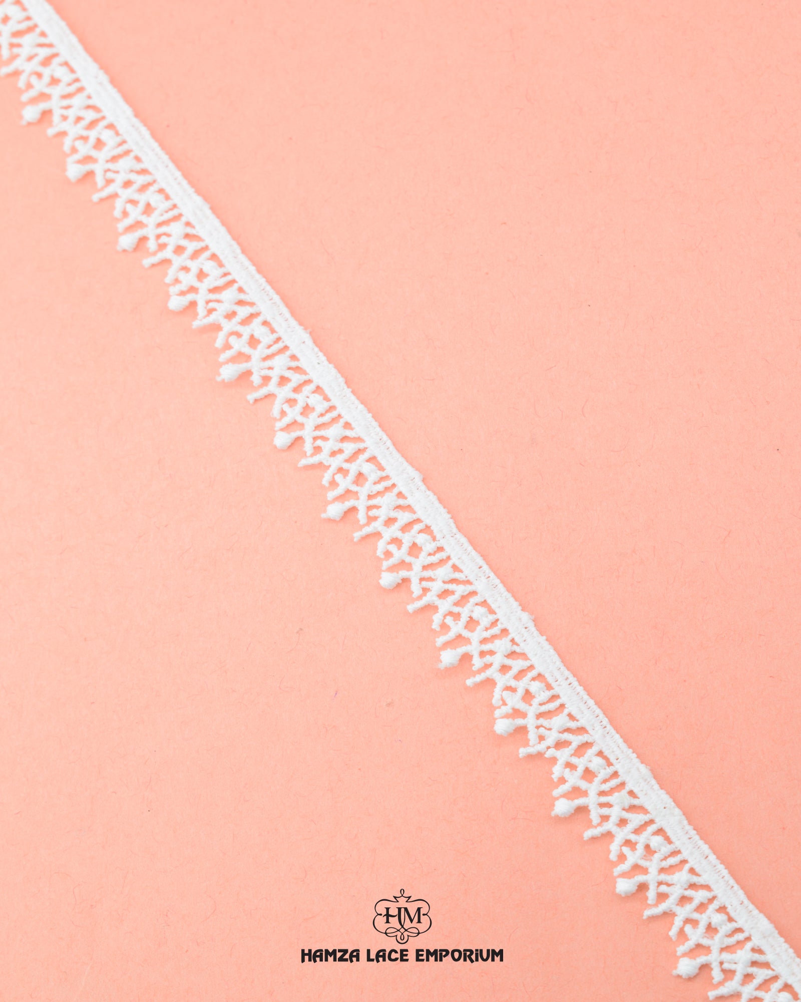 A white 'Edging Lace 5286' with the 'Hamza Lace' sign and logo at the bottom