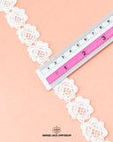 A ruler is showing the size of the 'Center Flower Lace 5500' as 1 inch