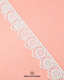 The white 'Edging Flower Lace 5955' with the 'Hamza Lace Emporium' sign and logo
