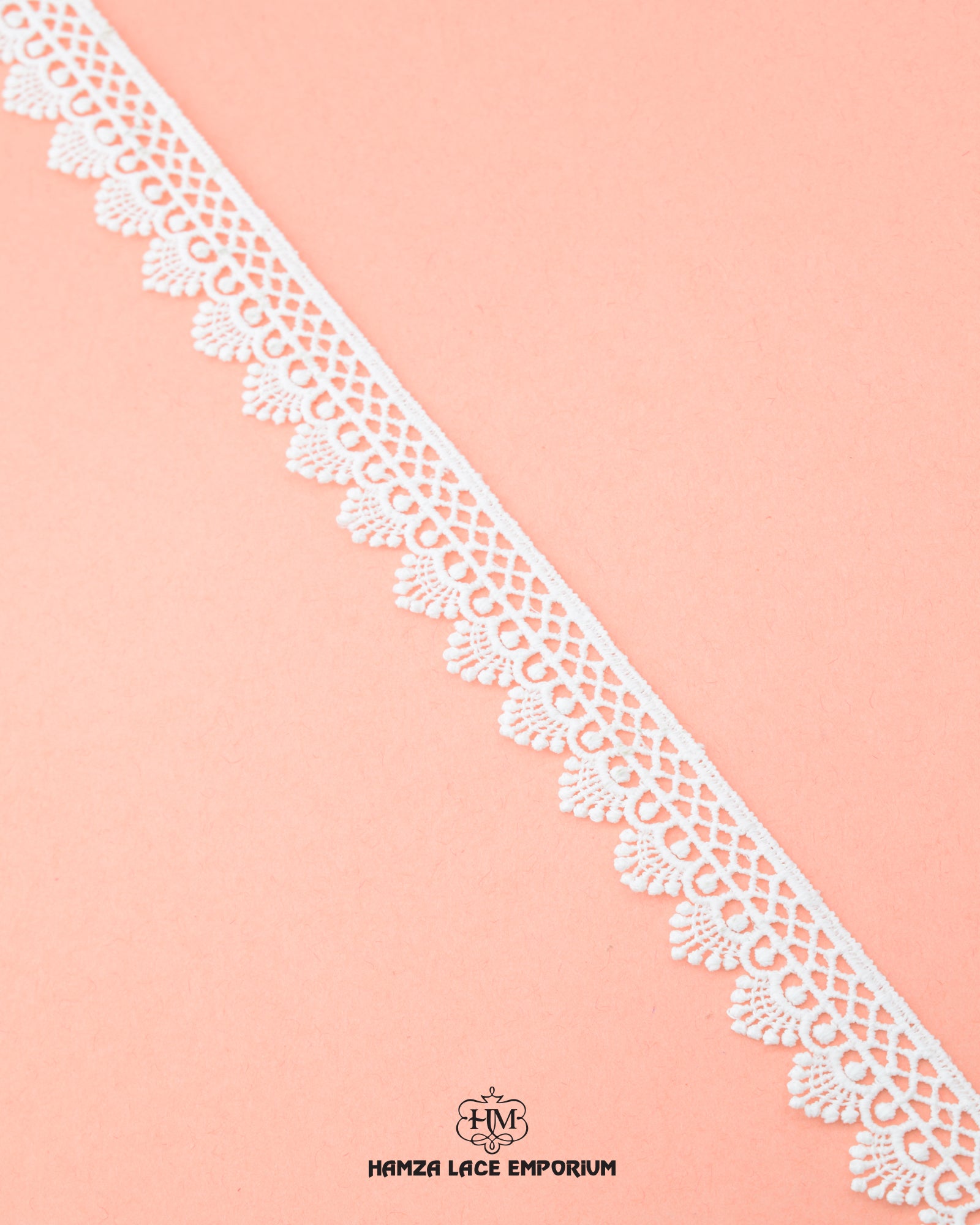 'Edging Scallop Lace 6171' with the 'Hamza Lace' sign at the bottom
