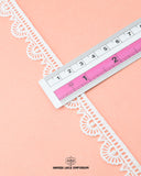 The size of the 'Edging Lace 6263' is predicted with the help of a ruler on it