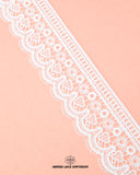 'Edging Scallop Lace 85061' with the brand name 'Hamza Lace' at the bottom